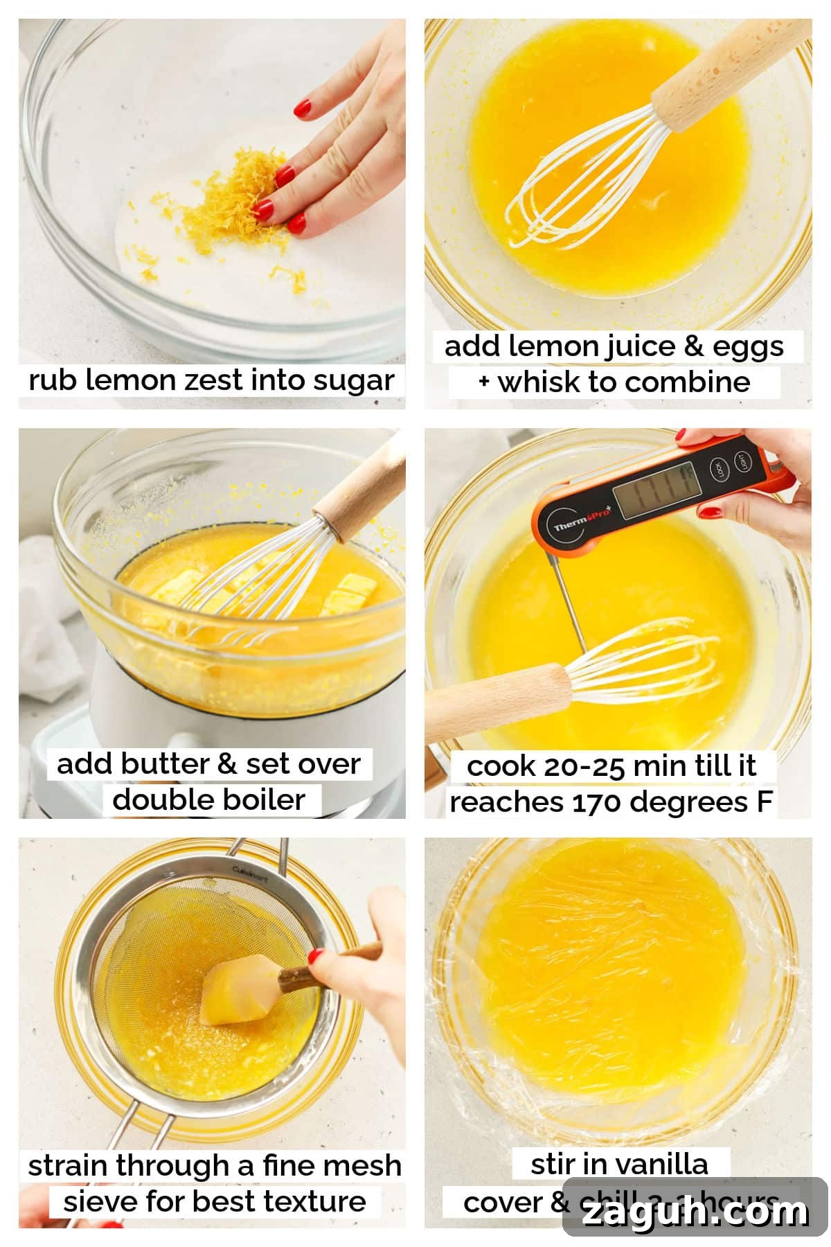 Gluten-Free Lemon Cheesecake Recipe — Zesty No-Bake Dessert 5 making homemade lemon curd for gluten-free lemon cheesecake
