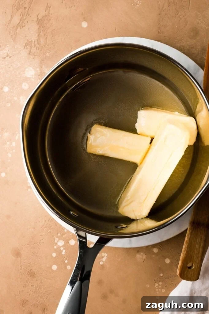 melt the butter