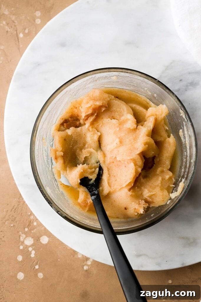 cooled and mixed brown butter