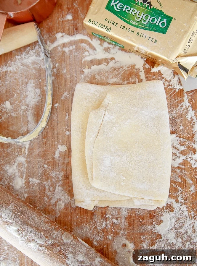 Perfect Puff Pastry Dough: Step-by-Step Homemade Recipe 6 Homemade simple puff pastry @dessertfortwo